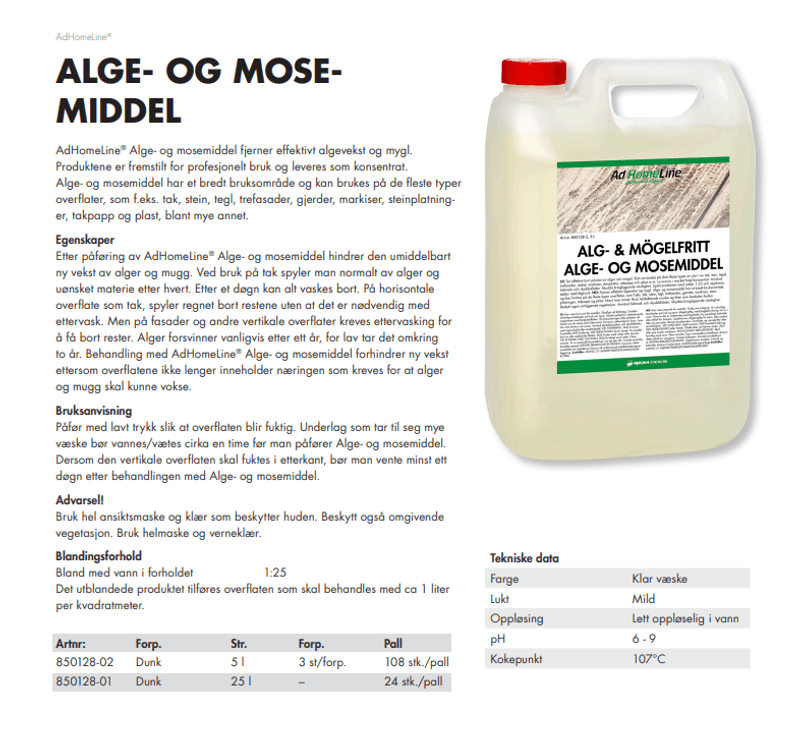 Alge- og mosemiddel 5L